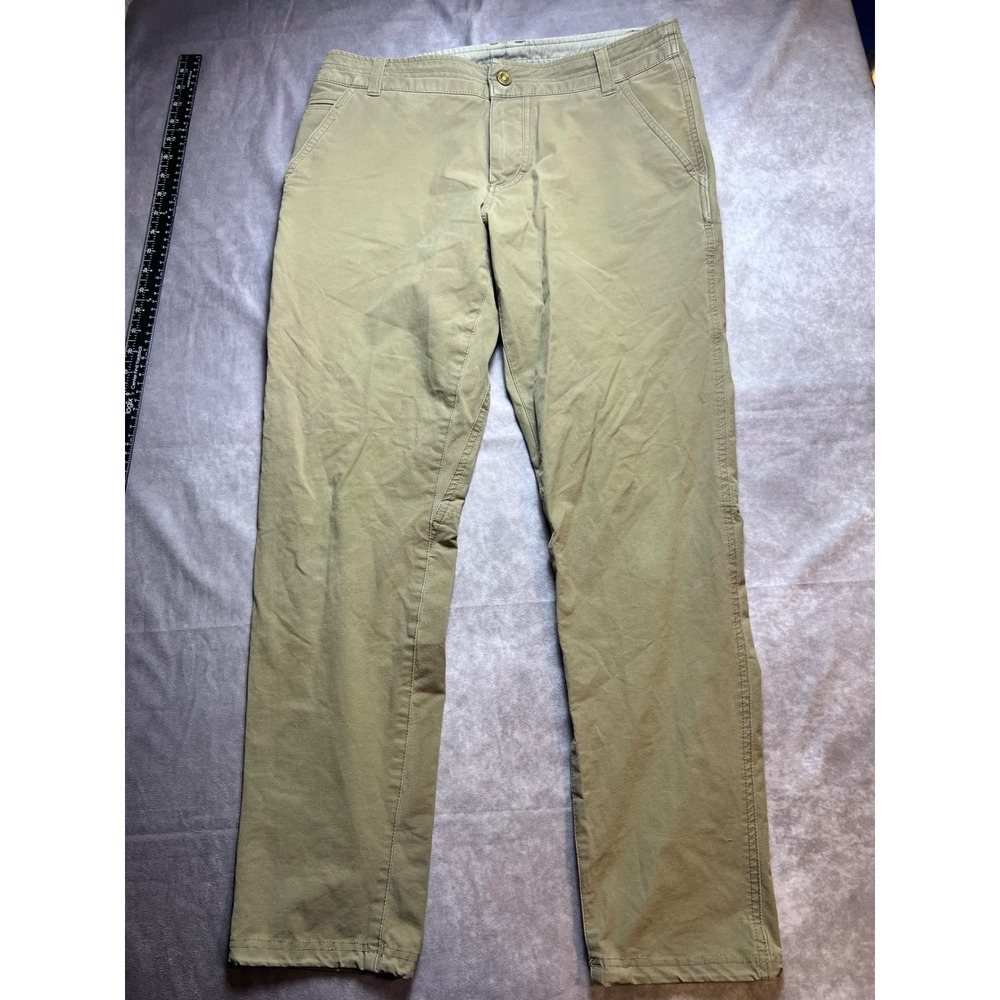 KUHL Rydr Outdoor Mens Pants 32x32 Tan Hiking Rugged Cotton Blend Utility